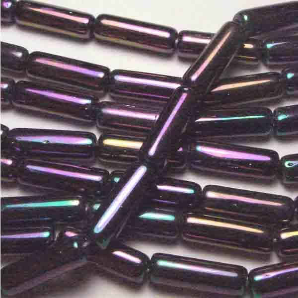 Purple Iris 14x4MM Cylinder Tube