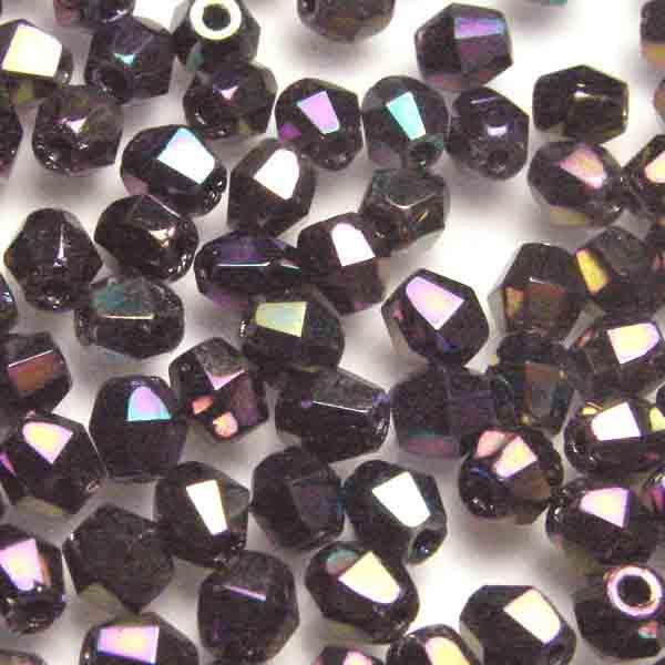 Purple Iris 4MM Fire Polish Bicone