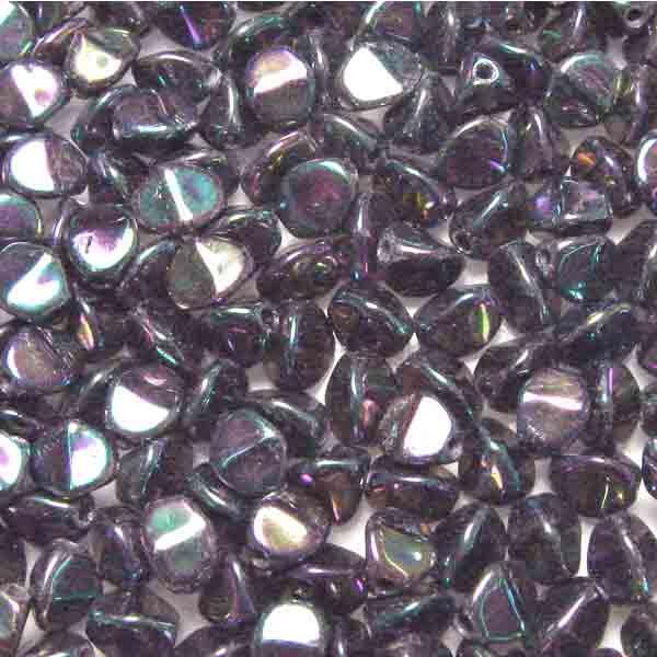 Purple Iris 5MM Pinched Oval