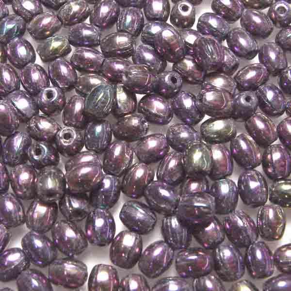 Purple Iris 5x4MM Smooth Oval