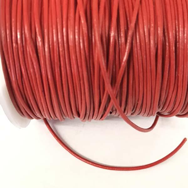 Red 1.5MM Leather Cord