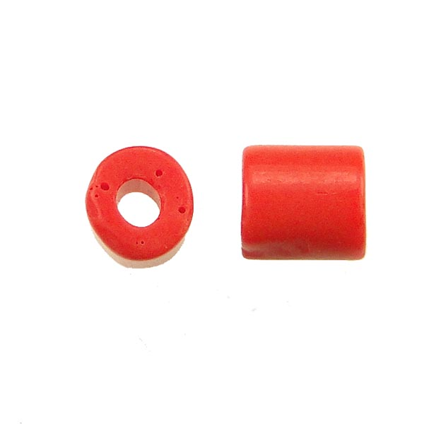 Red 6-7MM Cylinder Tile Bead