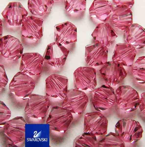 Rose 4MM Swarovski Bicone