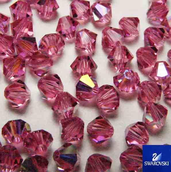 Rose AB 4MM Swarovski Bicone Art. 5328