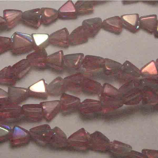 Rose Ab 5MM Triangle Bead