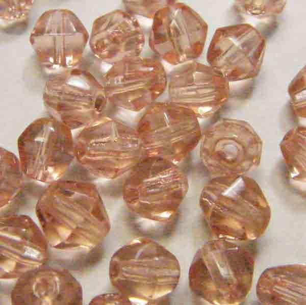 Roseline 5MM Fire Polish Bicone