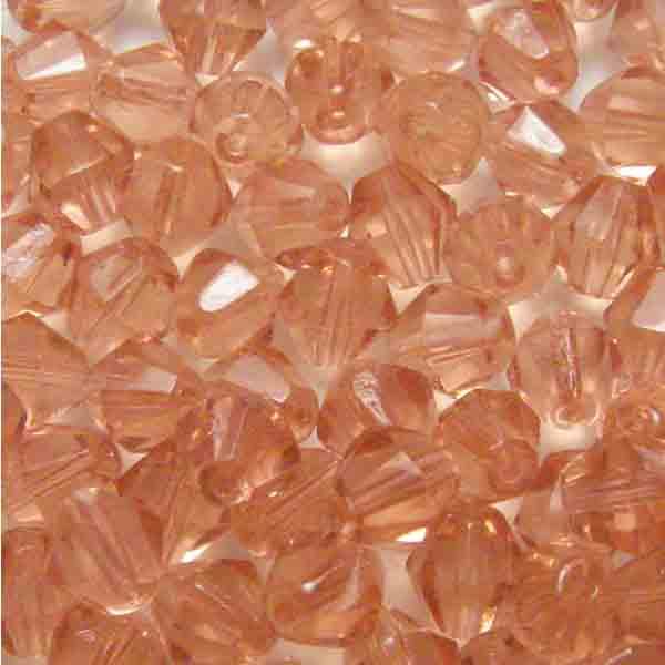 Roseline 7MM Fire Polish Bicone