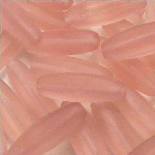 Roseline Matte 22X8MM 6 Sided Long Oval