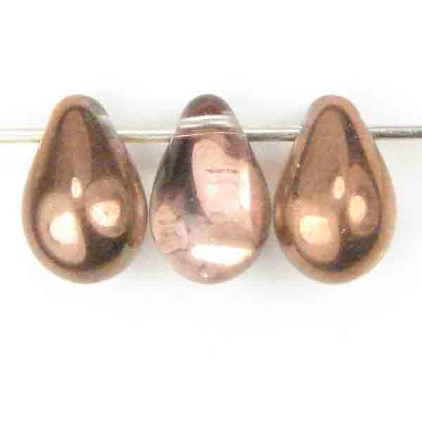 Roseline With Metallic Gold 9x6MM Tear Drop