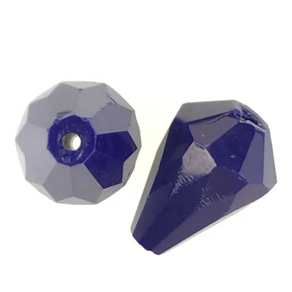 Royal Blue Fire Polish Tear 14x10MM