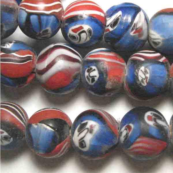 Royal Face Ball 13MM Millefiori