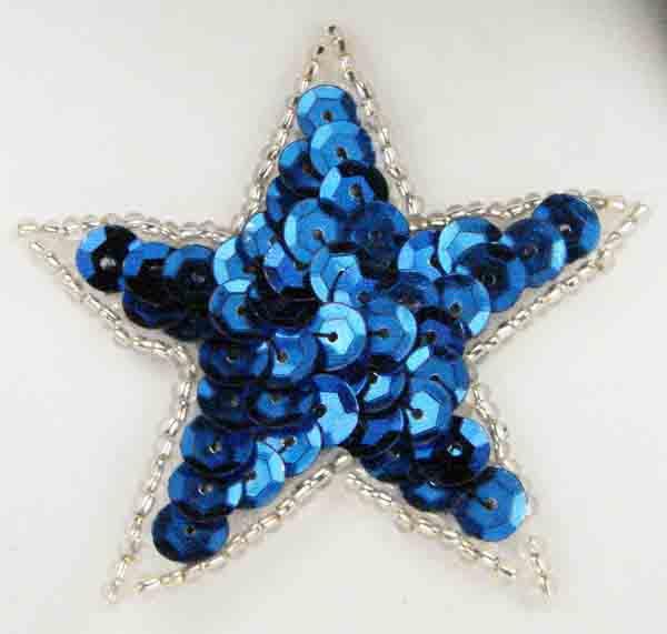 Royal Sequin Star Motif 65mm