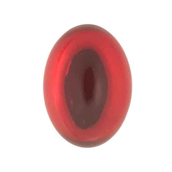 Ruby 14x10MM Foiled Back Cabochon