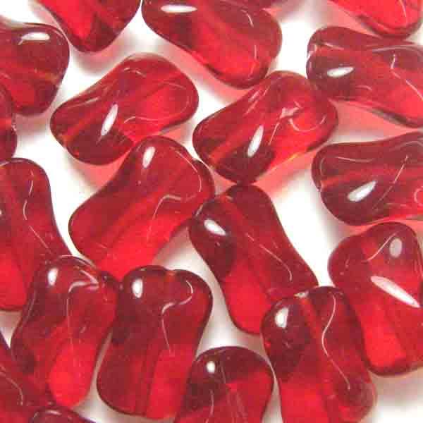 Ruby 15X10MM Twisted Linsin