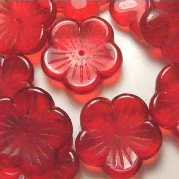 Ruby 20MM Flower Blossom