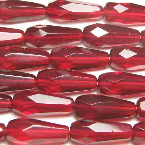 Ruby 20X9MM Fire Polish Tear