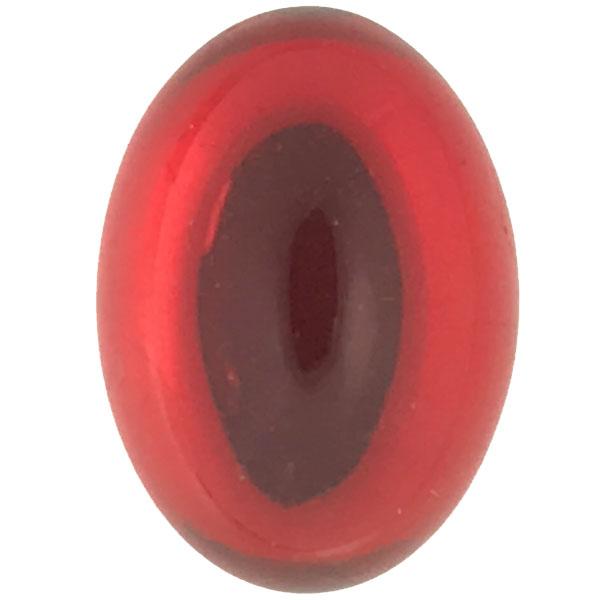 Ruby 25x18MM Foiled Back Cabochon