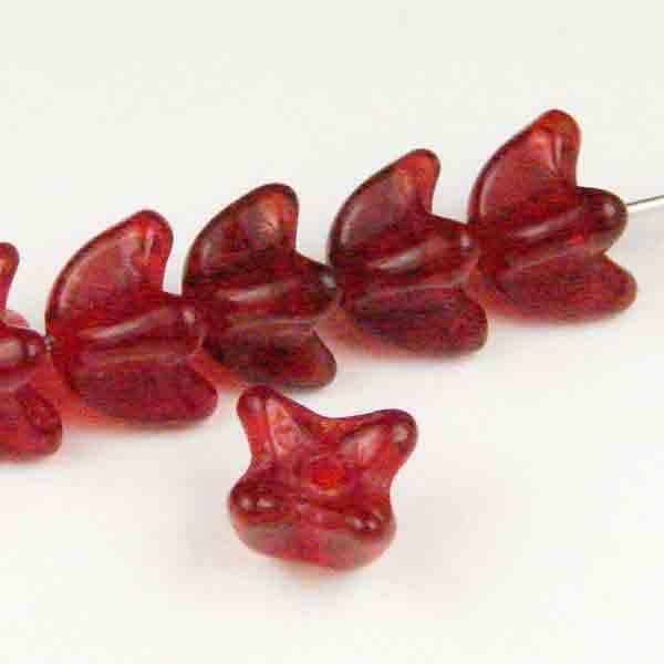 Ruby 5MM 4 Lobe Flower Blossom