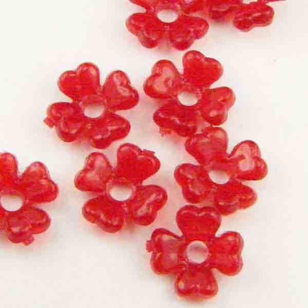 Ruby 6MM Acrylic 3-D Blossom