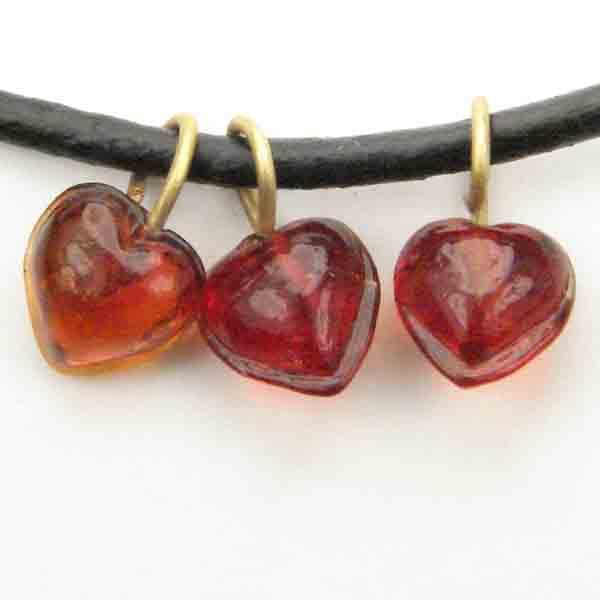 Ruby 6MM Brass Looped Heart