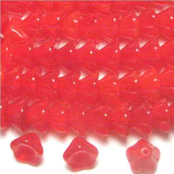 Ruby 6X8MM Flower Blossom