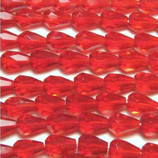 Ruby 7X5MM Fire Polish Tear