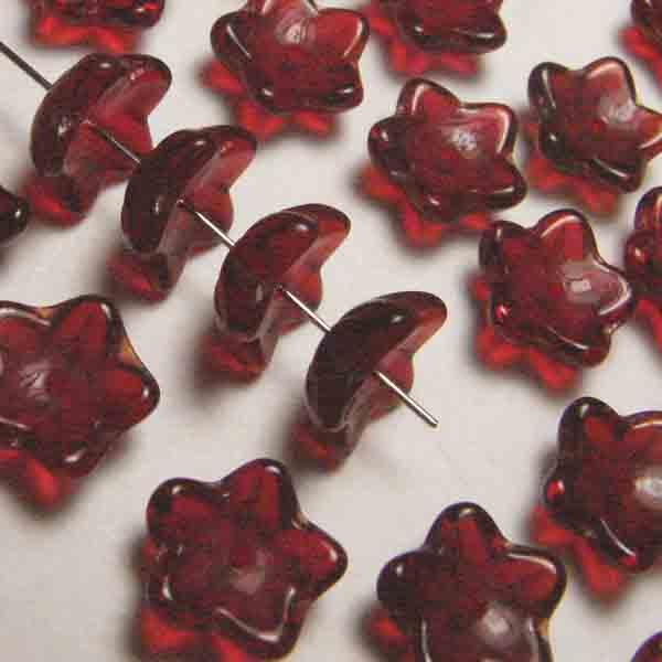 Ruby 9MM Cupped Flower