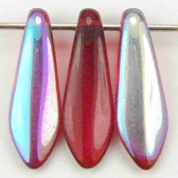 Ruby Ab Dagger 15X5 Dagger Pendant