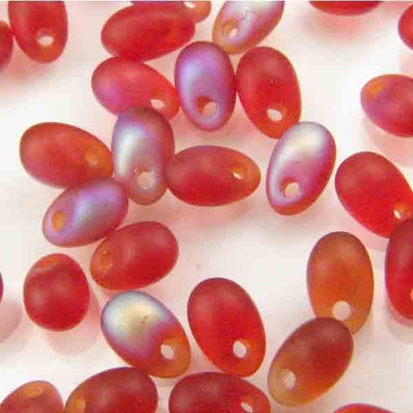 Ruby Matte AB 6x4MM Tear Drop