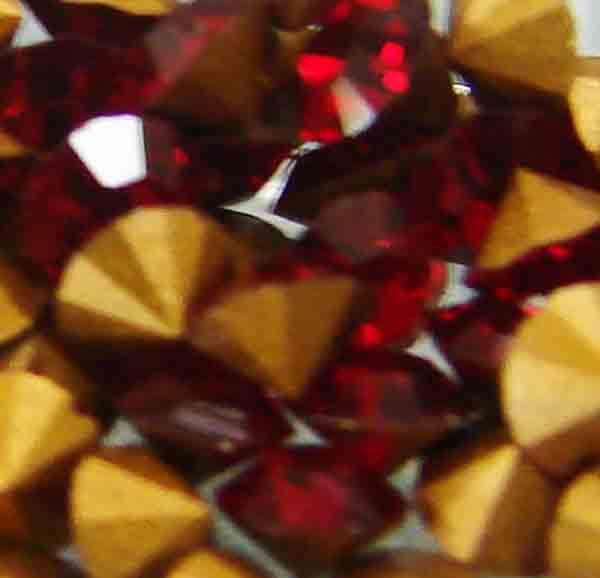 Ruby  PP 24 (3MM) Pointback Swarovski Rhinestone