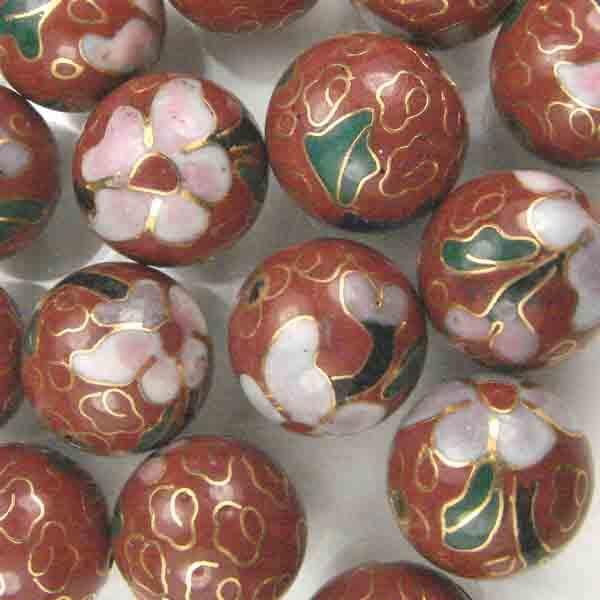 Rust 8MM Cloisonne Ball