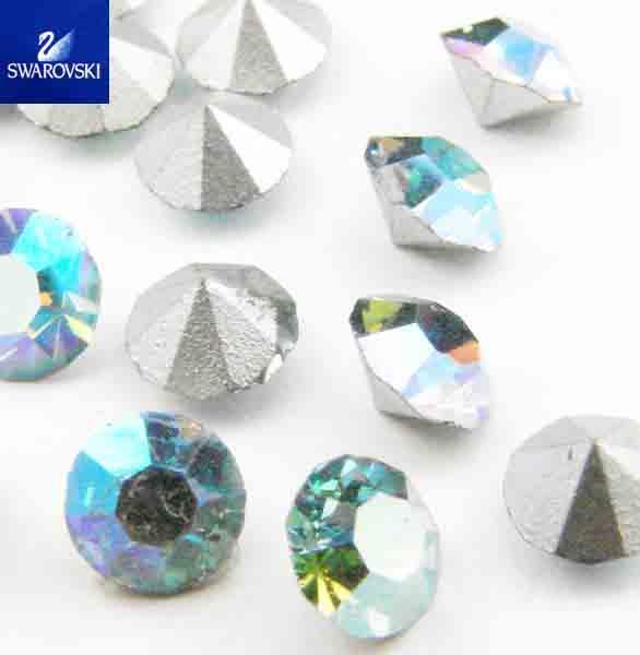 SS 20 (5MM) Aqua AB Pointback Swarovski Rhinestone