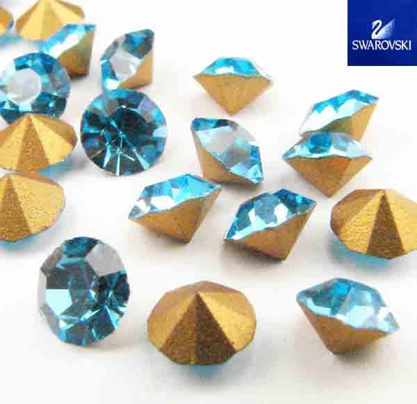 SS 20 (5MM) Aqua Pointback Swarovski Rhinestone