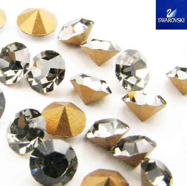 SS 20 (5MM) Black Diamond Pointback Swarovski Rhinestone