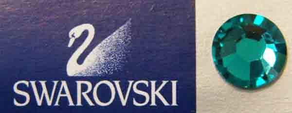 SS 20 (4.5MM) Blue Zircon Flatback Swarovski Rhinestone Art. 2012