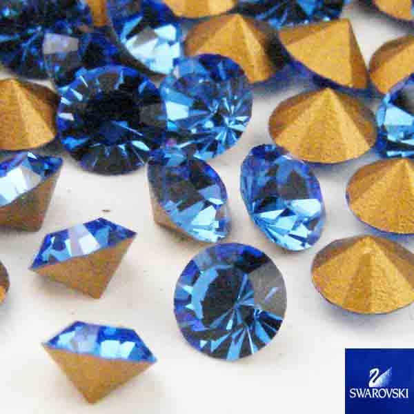 SS 20 (5MM) Sapphire Pointback Swarovski Rhinestone