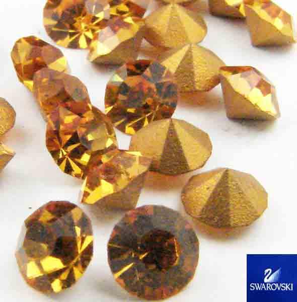 SS 20 (5MM) Topaz Pointback Swarovski Rhinestone