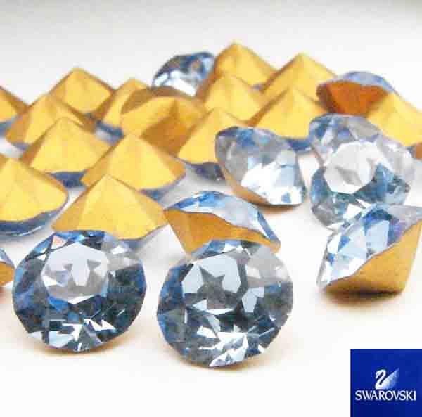 SS 30 (6MM) Light Sapphire Pointback Swarovski Rhinestone