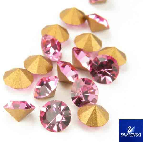 SS 30 (6MM) Rose Pointback Swarovski Rhinestone