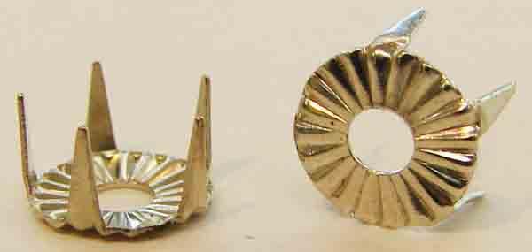 SS 30 (6MM) Silver Long Prong Tiffany Flatback Rhinestone Setting