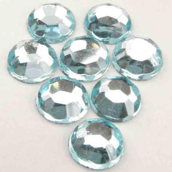 SS 34 (7MM) Aqua Flatback Rhinestone