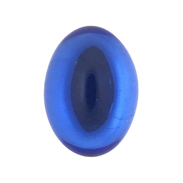 Sapphire 14x10MM Foiled Back Cabochon