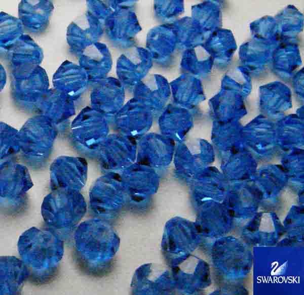 Sapphire 3MM Swarovski Bicone Art. 5328