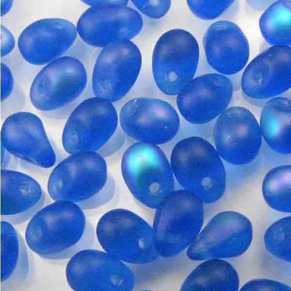 Sapphire Matte AB 6x4MM Tear Drop
