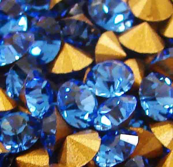 Sapphire  PP 24 (3MM) Pointback Swarovski Rhinestone