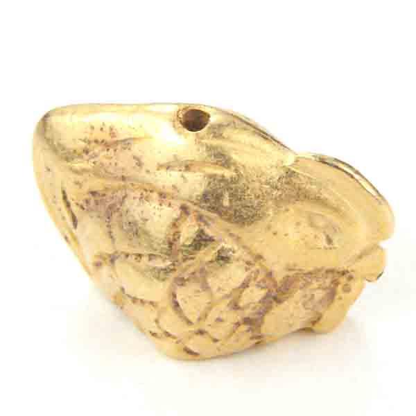 Satin Gold 14x18MM Chicken Ojime