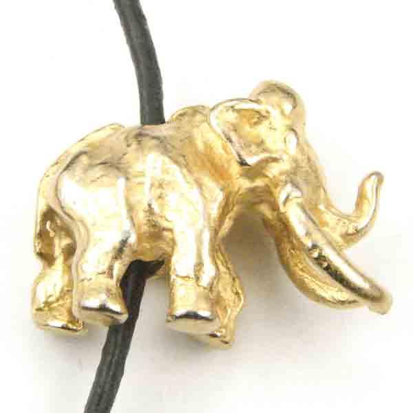 Satin Gold 18x13MM Mammoth Bead