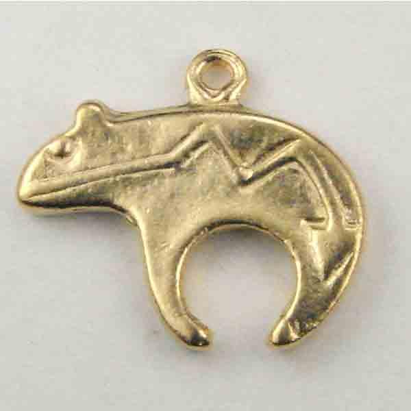 Satin Gold 19x14 Heartline Bear