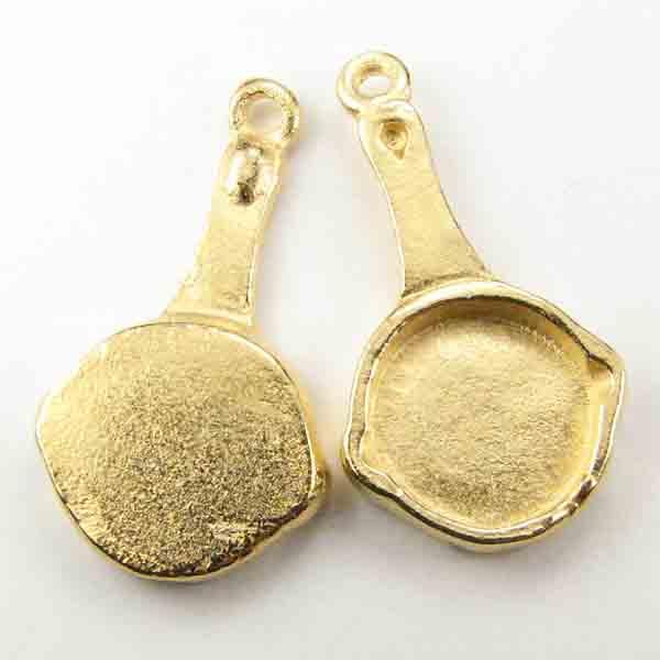 Satin Gold 23x15MM Cast Frying Pan