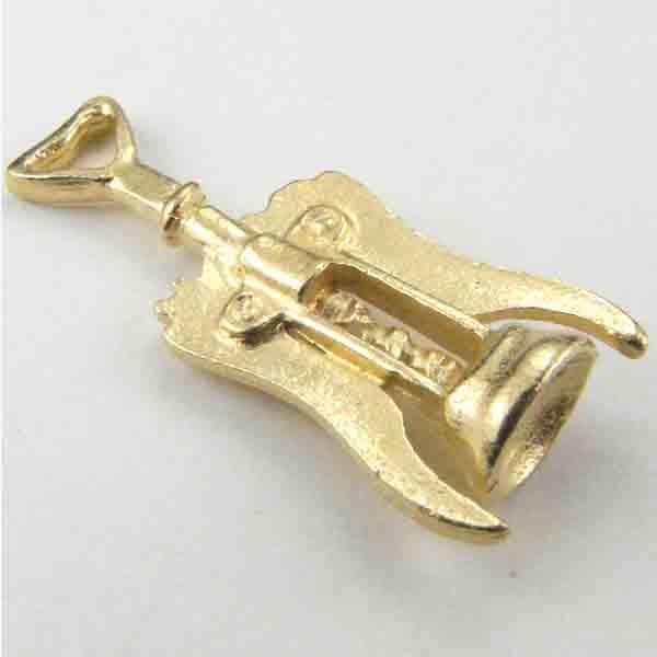 Satin Gold 27x11MM 3-D Corkscrew